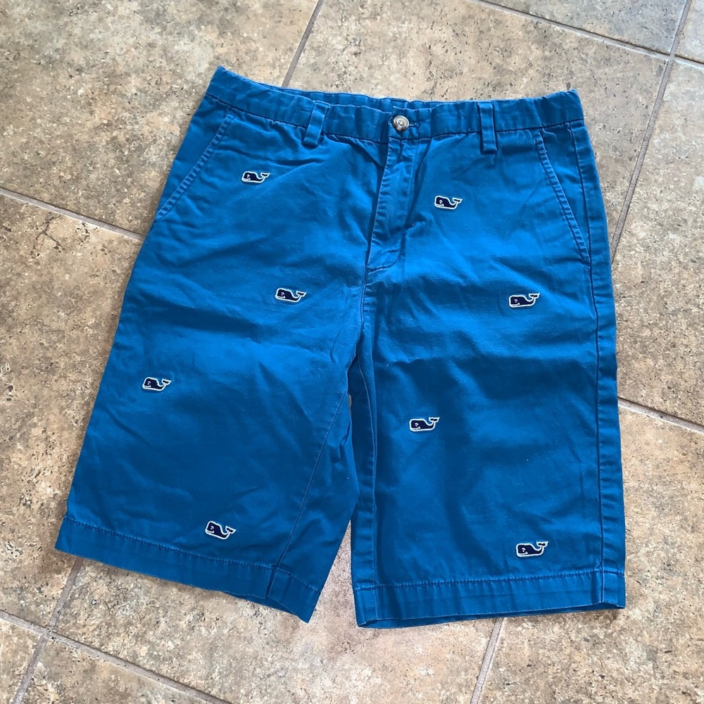 Vineyard Vines embroidered whale shorts Sz 14 G25026